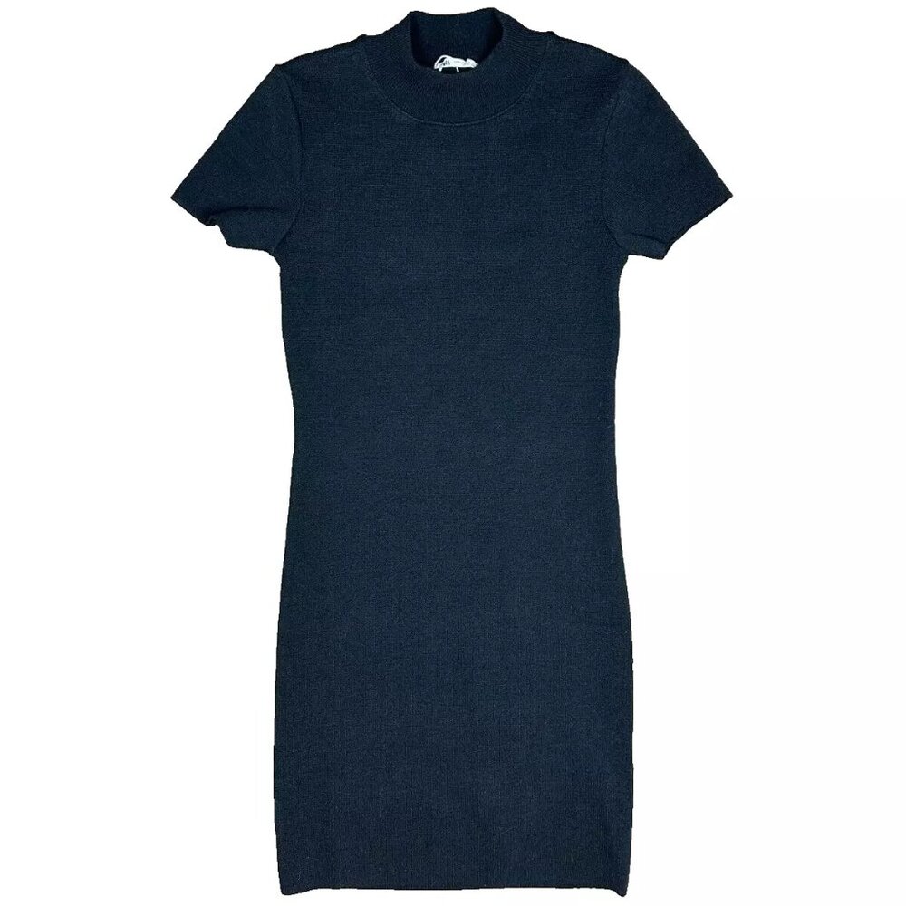 Zara - Cozi Classic Black Knit Mini Dress - Medium - New with Tags